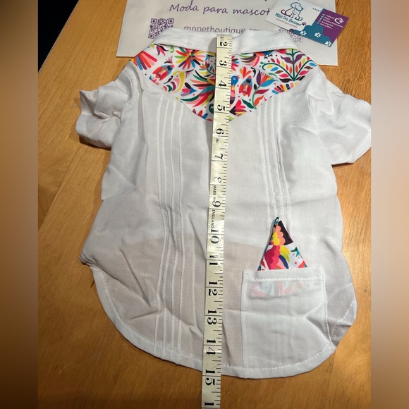 MEXICAN handmade DOG SHIRT 🇲🇽🐶 & hooman bling NWOT - Picture 3 of 8